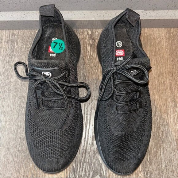 Ecko Womens Size 7.5 Black Red Athletic Slip On Shoes Sneakers NEW No Box - Picture 5 of 7